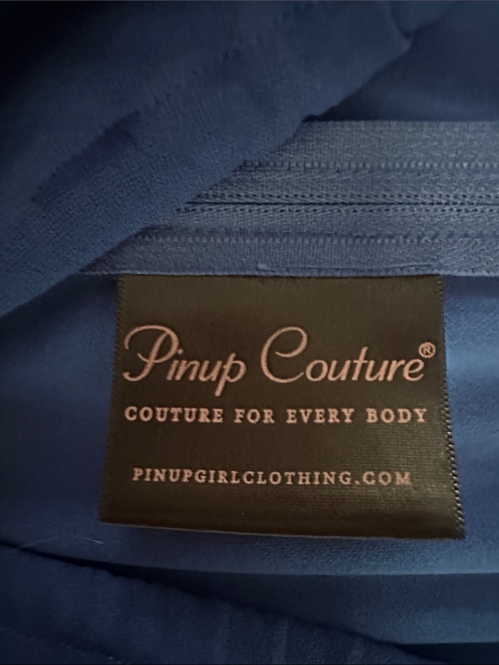 Pinup Couture Royal Blue Bow-Front Fit & Flare Dress - Picture 2 of 4